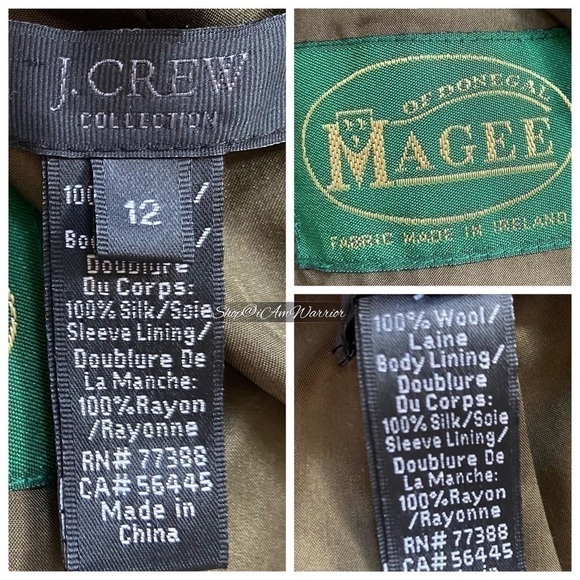 J.Crew Collection *RARE* houndstooth
'Moore' Magee of Dongal Irish wool blazer - Picture 11 of 12